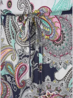 Robe de plage encolure ronde avec petite ouverture
