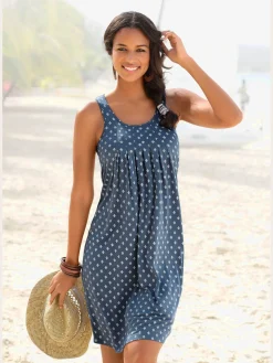 Robe de plage imprimé graphique