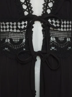 Robe de plage liens à nouer devant