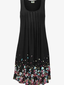 Robe de plage robe d'été imprimée sans manches