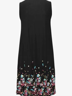 Robe de plage robe d'été imprimée sans manches