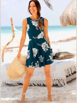 Robe de plage robe patineuse tendance