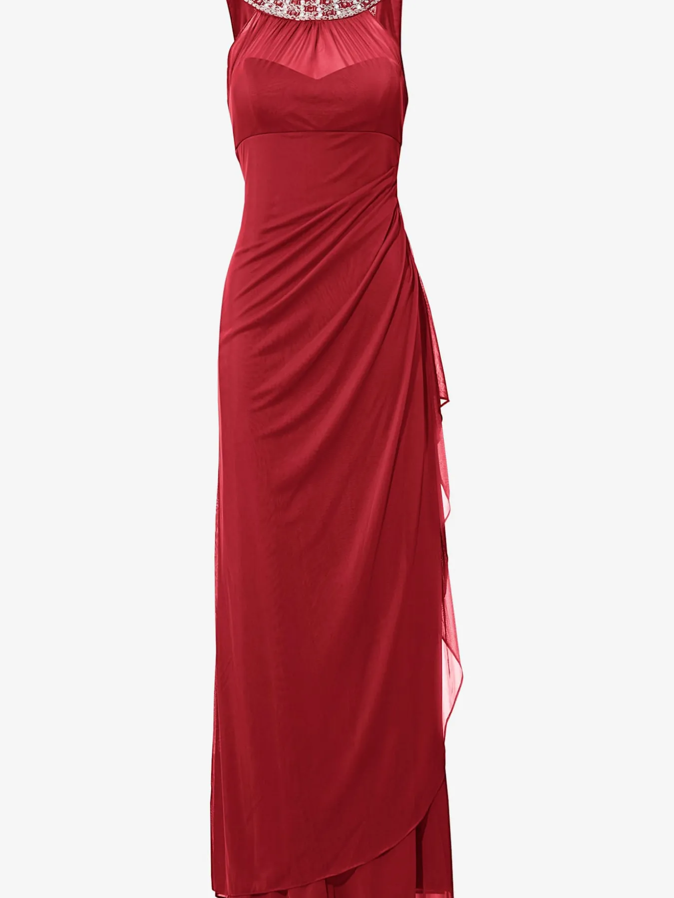Robe de soirée élégant, empiècement tendance
