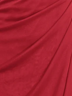 Robe de soirée élégant, empiècement tendance