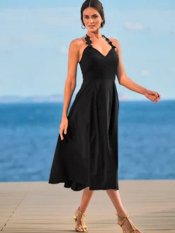 Robe dos nu bretelles réglables