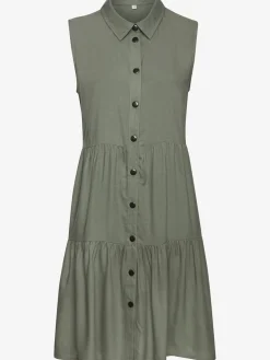 Robe d'été col chemisier tendance