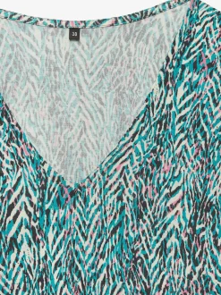 Robe d'été encolure en v dégagée