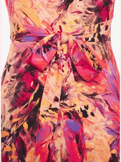 Robe d'été encolure en v effet cache-cœur