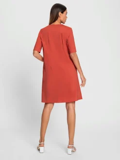 Robe d'été manches à revers fixe