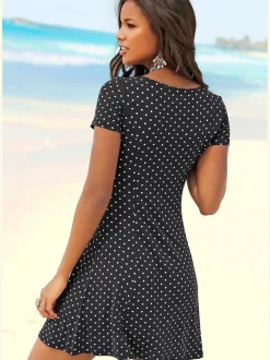 Robe d'été manches courtes