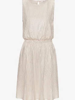 Robe d'été matière avec fils brillants couleur or