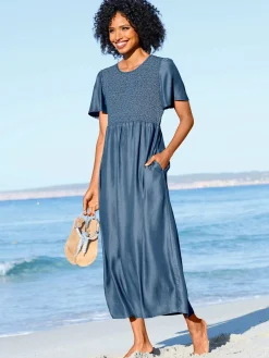 Robe d'été partie smockée élastique