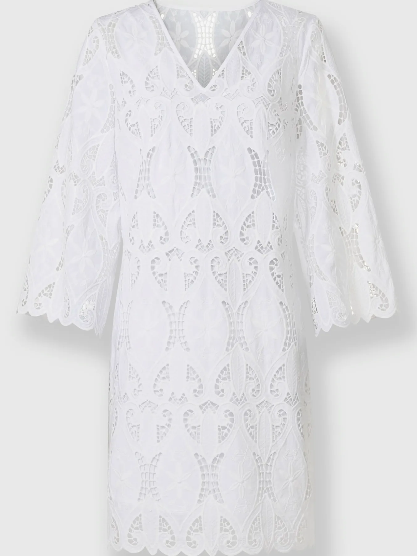 Robe en dentelle dentelle florale ajourée