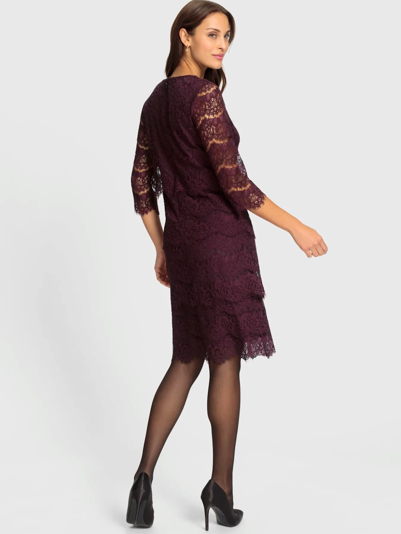 Robe en dentelle dentelle élastique