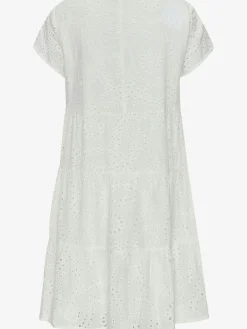 Robe en dentelle robe d'été à encolure ronde haute