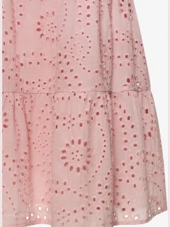 Robe en dentelle robe d'été à encolure ronde haute