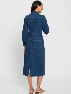 Robe en jean denim doux