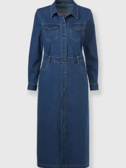 Robe en jean denim doux