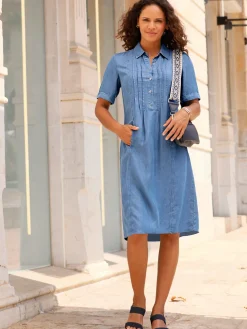 Robe en jean pur lyocell