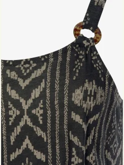 Robe en jersey anneau sur les bretelles