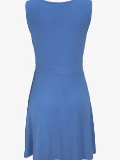 Robe en jersey avec encolure cache-cœur