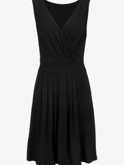 Robe en jersey avec encolure cache-cœur
