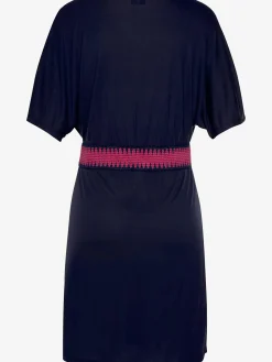 Robe en jersey col v effet cache-cœur