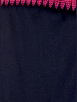 Robe en jersey col v effet cache-cœur