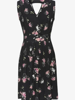 Robe en jersey col v effet cache-cœur