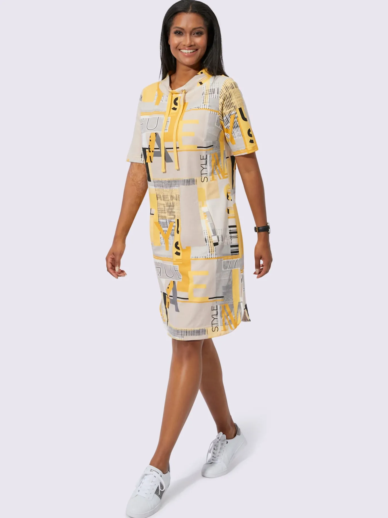 Robe en jersey coupe affinante