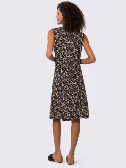 Robe en jersey découpe raffinée à l'encolure