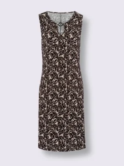 Robe en jersey découpe raffinée à l'encolure