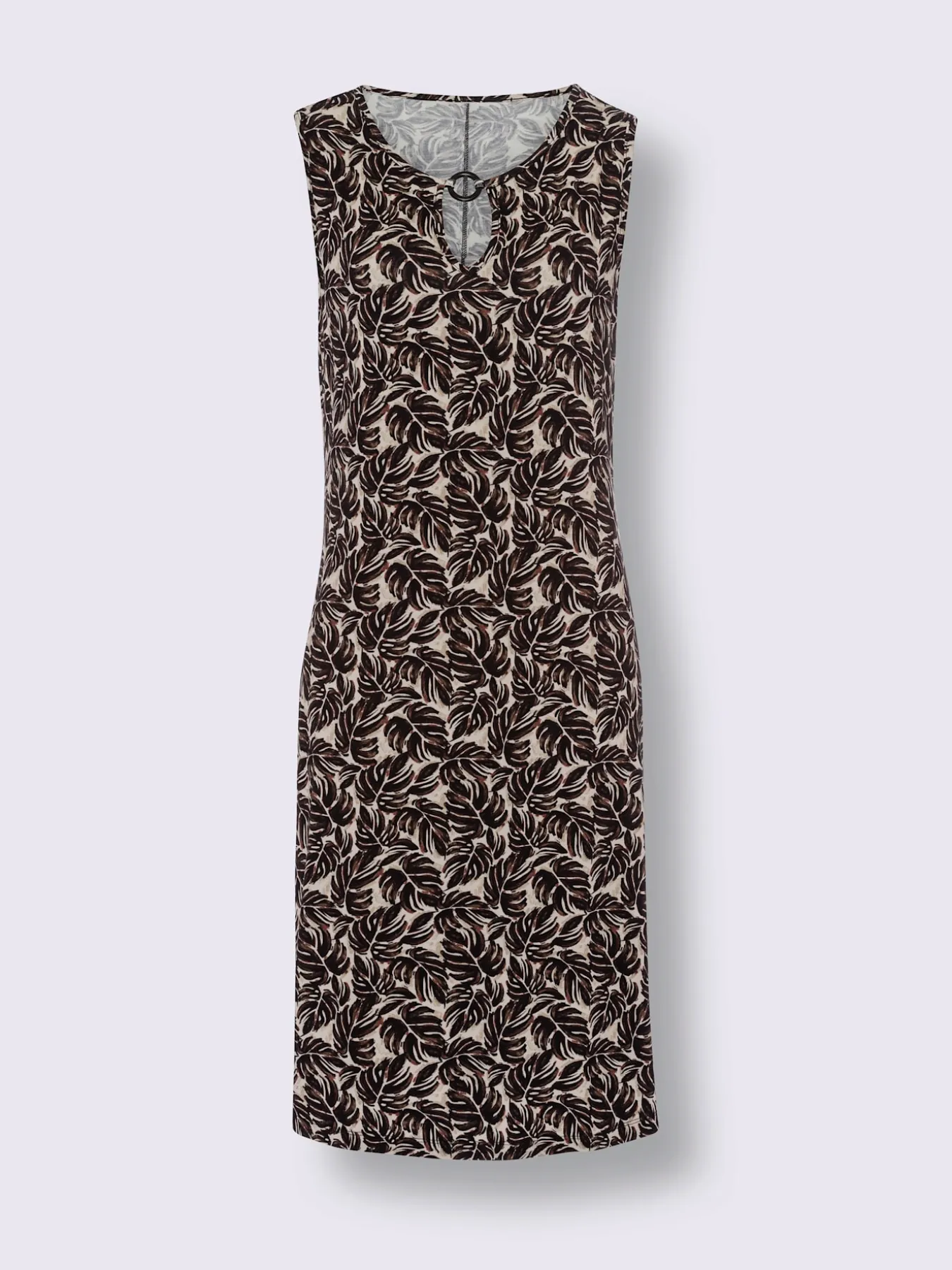 Robe en jersey découpe raffinée à l'encolure