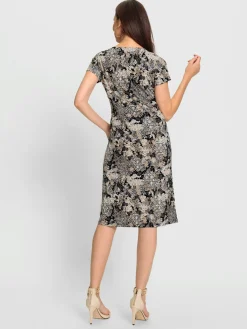 Robe en jersey effet cache-cœur