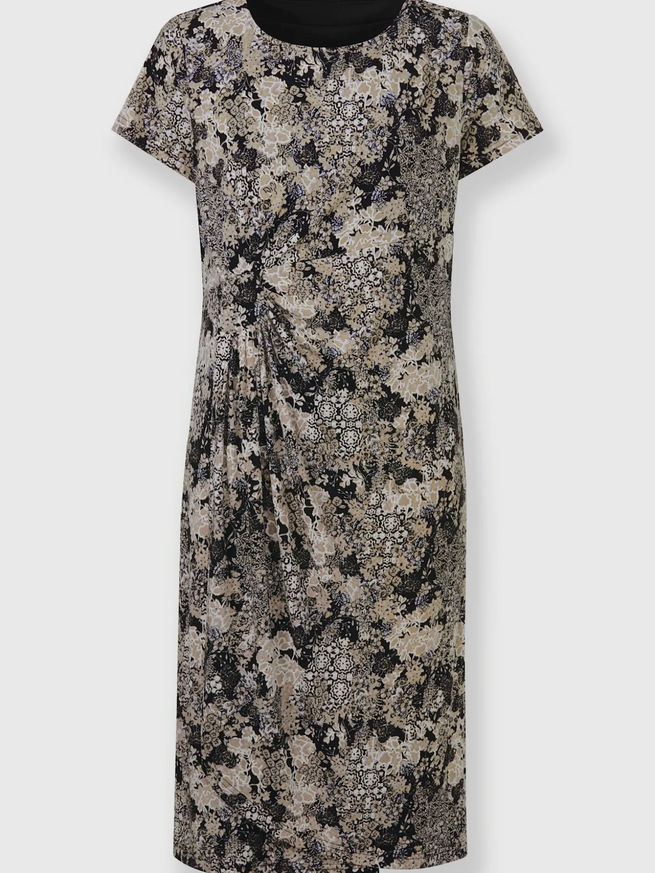 Robe en jersey effet cache-cœur