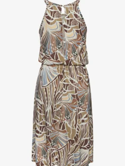Robe en jersey encolure américaine