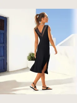 Robe en jersey encolure ronde