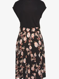 Robe en jersey, jupe imprimée