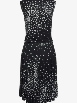 Robe en jersey élégante robe portefeuille à pois