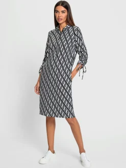 Robe en jersey lien réglable aux manches