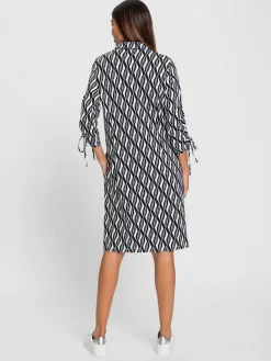 Robe en jersey lien réglable aux manches