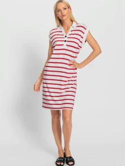Robe en jersey motif à rayures mode