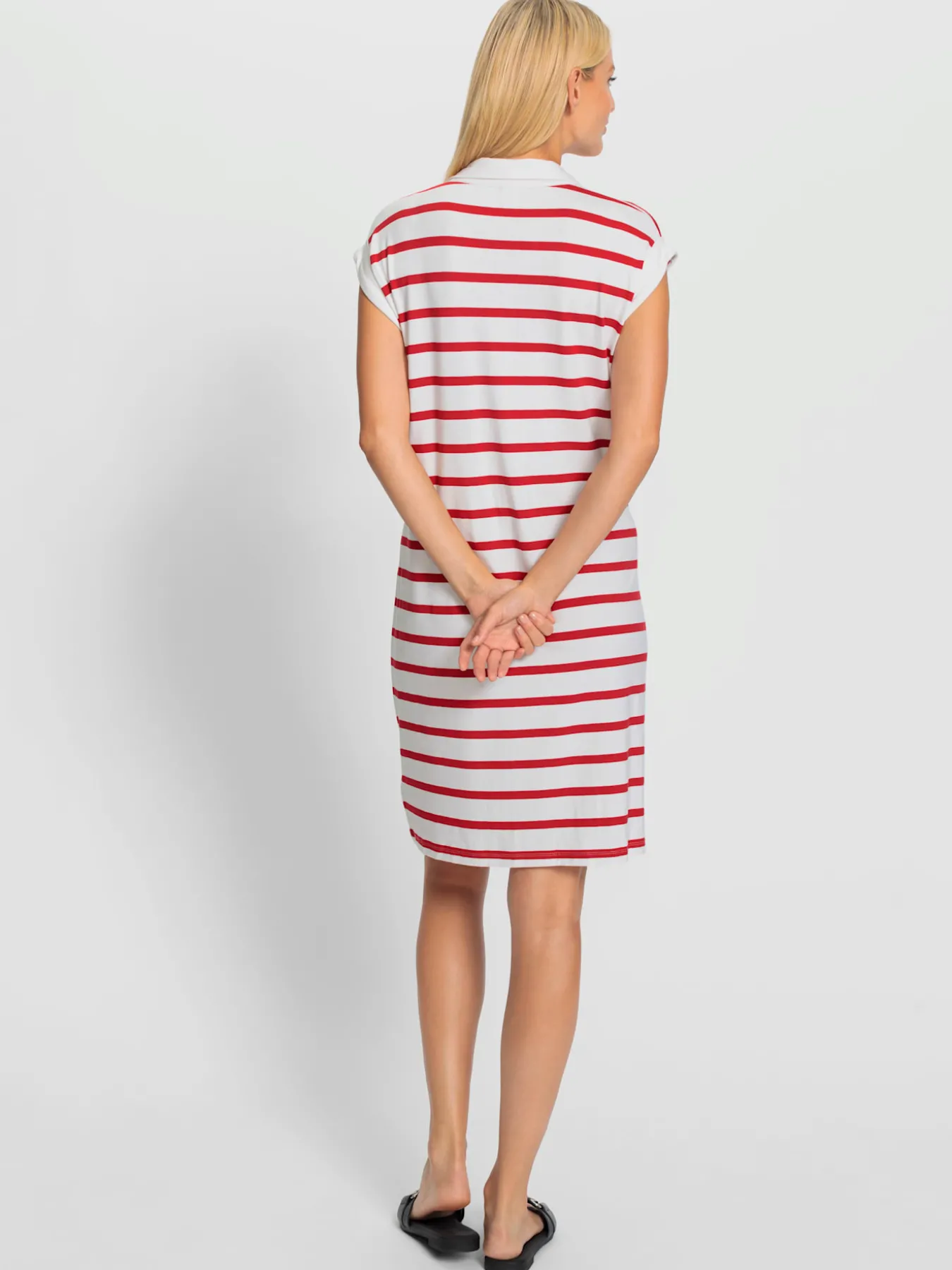 Robe en jersey motif à rayures mode