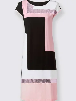 Robe en jersey orné de paillettes brillantes