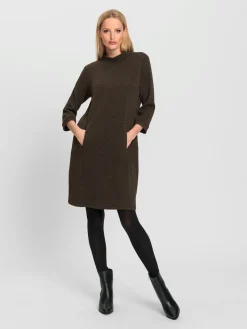 Robe en jersey structure gaufrée