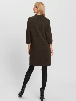 Robe en jersey structure gaufrée