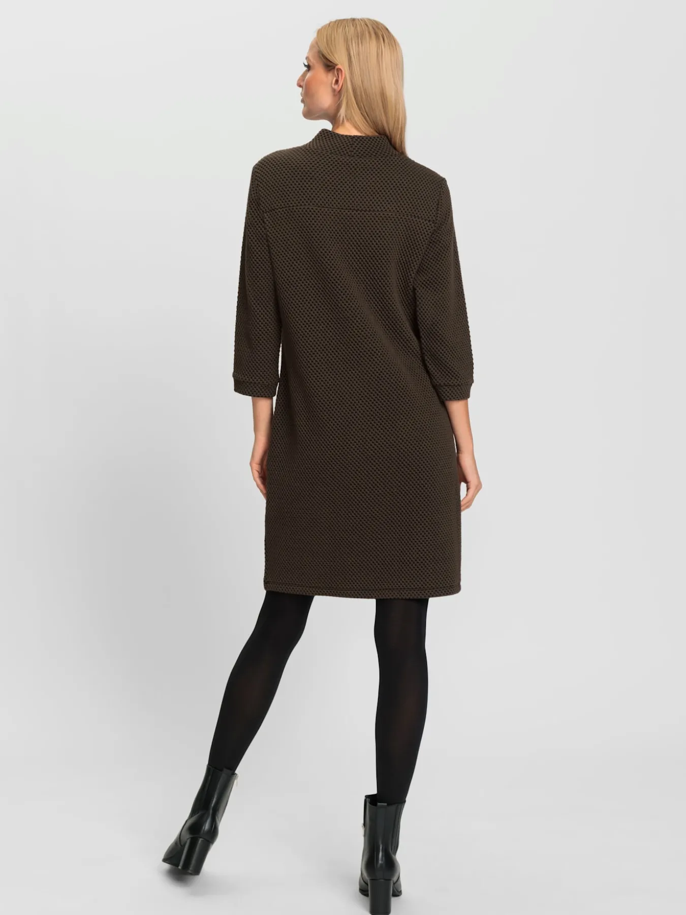 Robe en jersey structure gaufrée