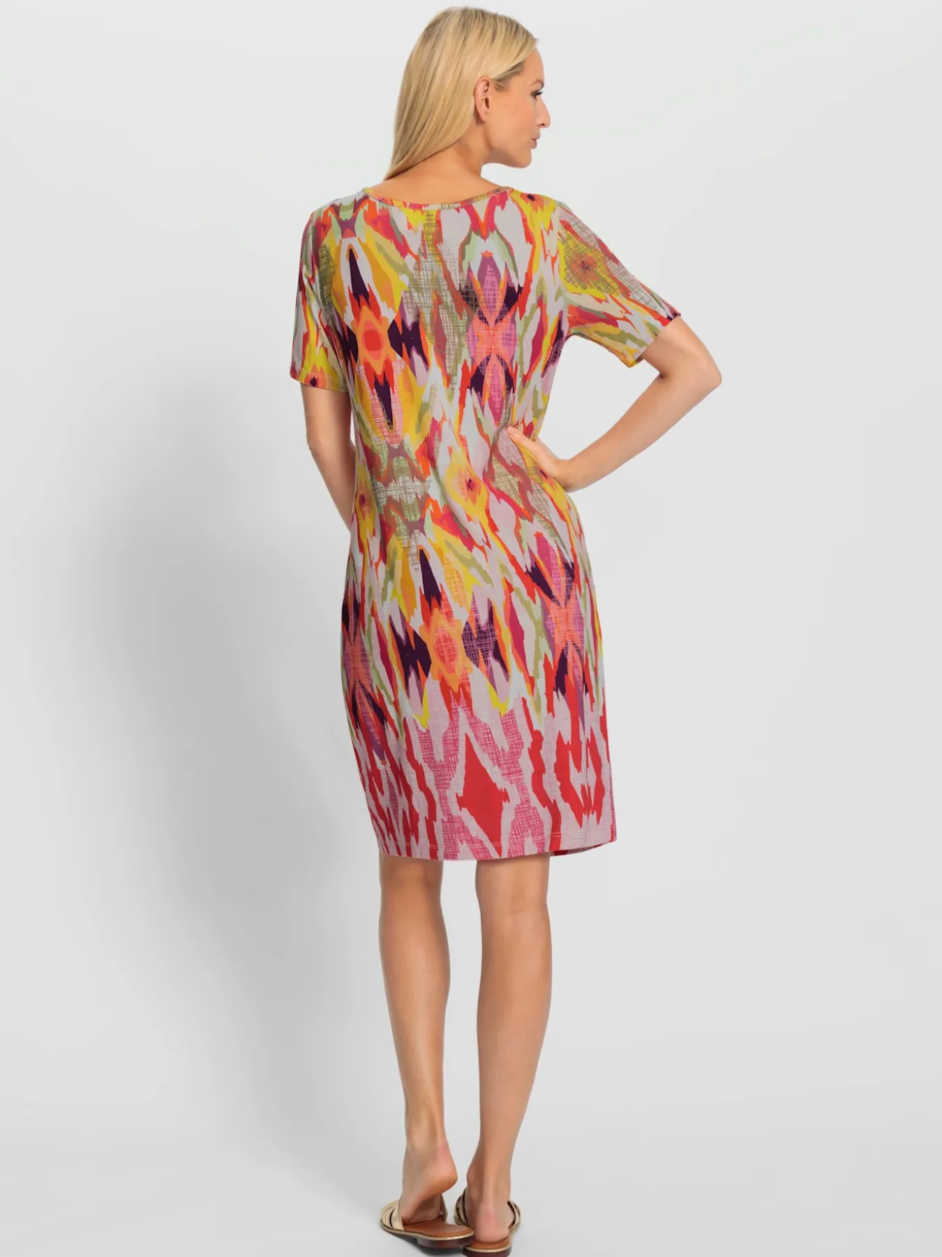 Robe en jersey superbe motif graphique