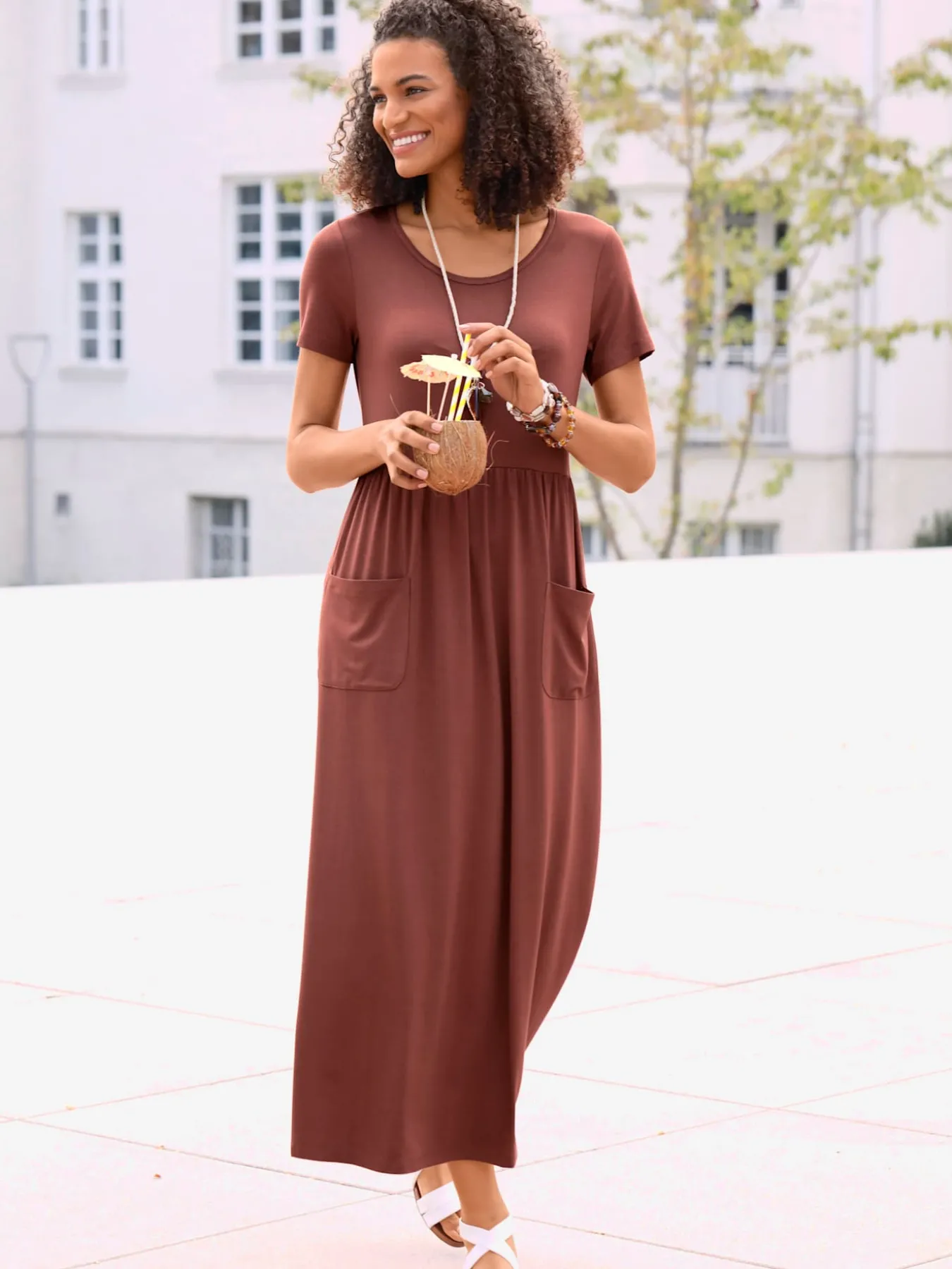Robe en jersey viscose