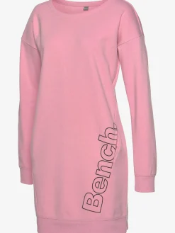 Robe en matière sweat robe d'intérieur sportive avec grand imprimé logo